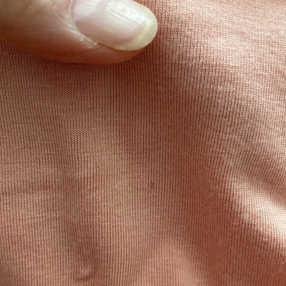 7th Ray, Peach, Floral V Neck Top, Size S - Picture 8 of 8